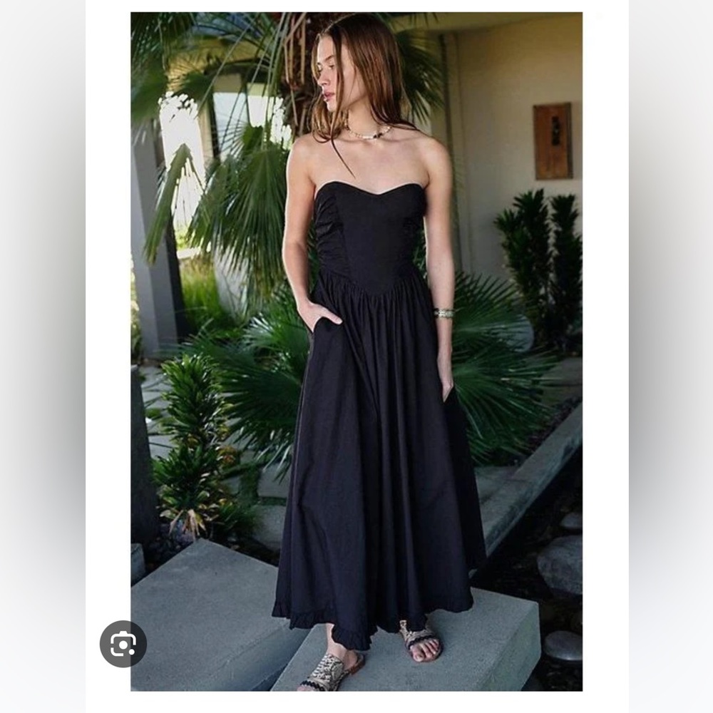 Free People Cohen Poplin Midi Dress-S-NWT